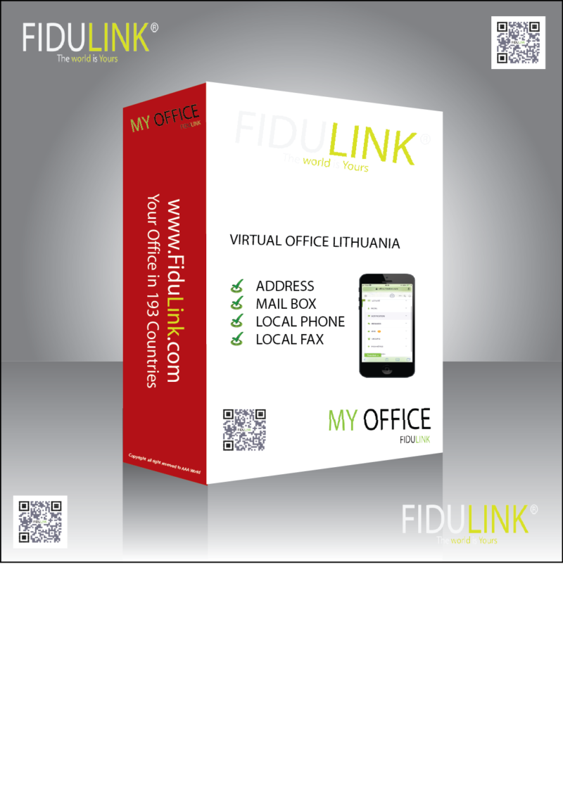 ვირტუალური ოფისი LITHUANIA FIDULINK იურიდიული მისამართი კომპანია LITHUANIA