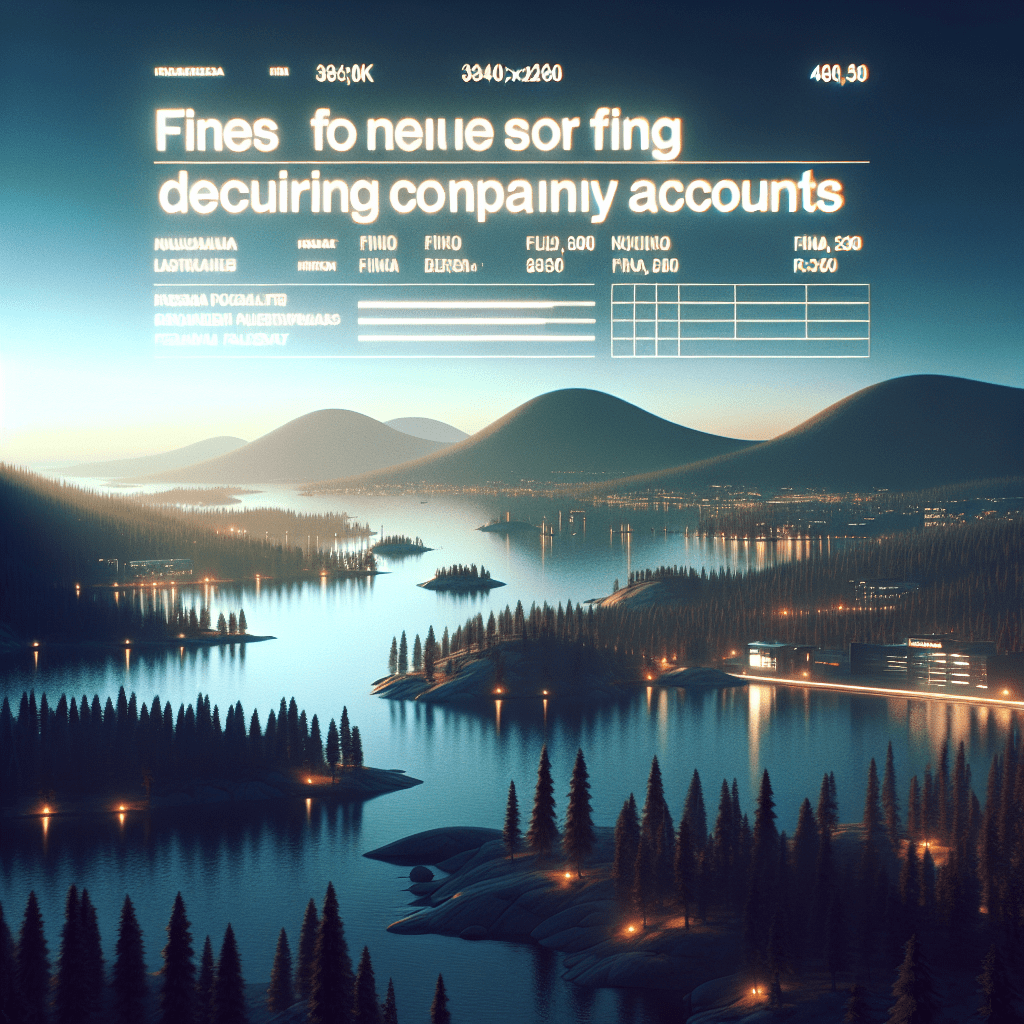 Quels sont les Amendes en cas de non déclaration des comptes sociétés en Finlande