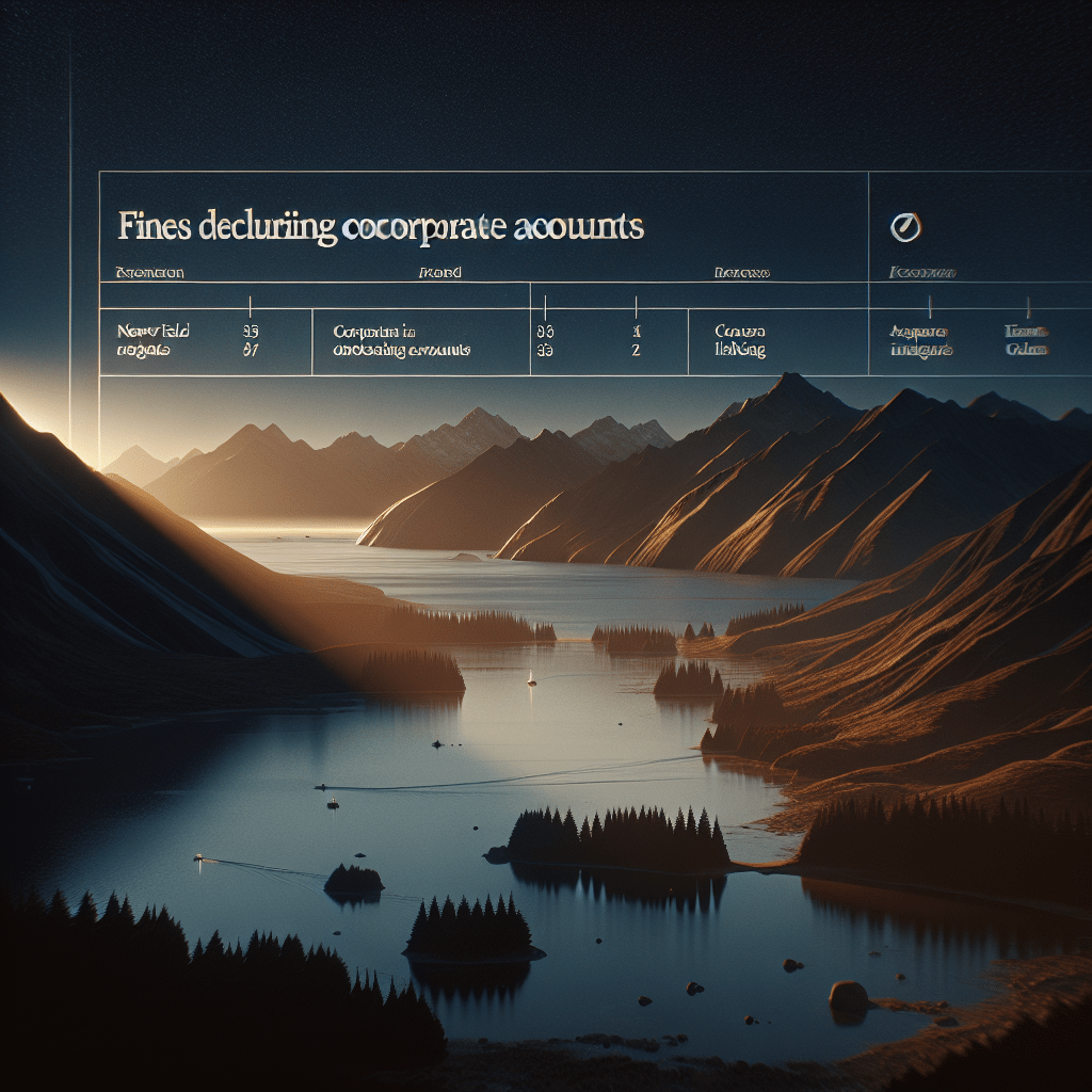 Quels sont les Amendes en cas de non déclaration des comptes sociétés en Nouvelle Zélande