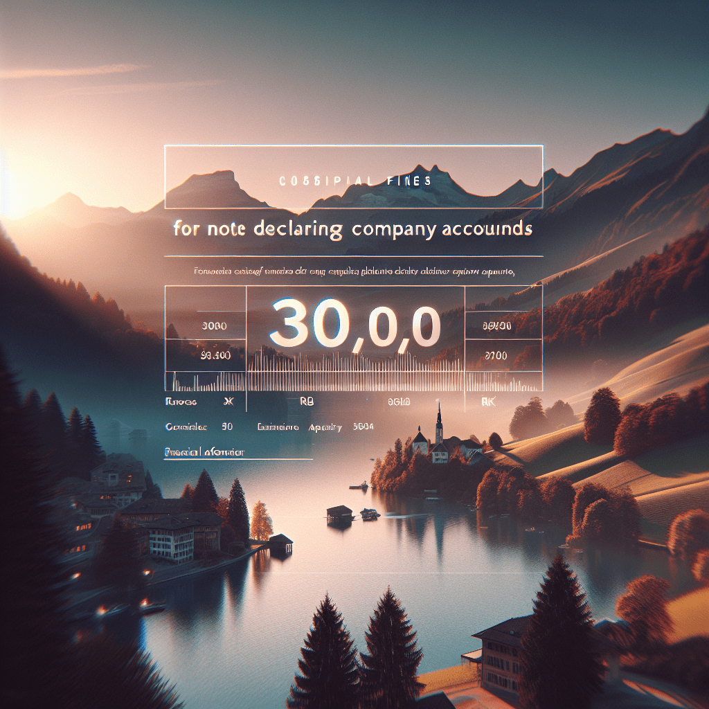 Quels sont les Amendes en cas de non déclaration des comptes sociétés en Suisse